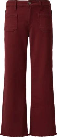 Cropped Jeans / Slim Fit / Mid Rise / Flared Leg / offener Saum