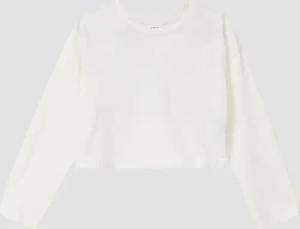 Cropped-Longsleeve mit Rückenprint