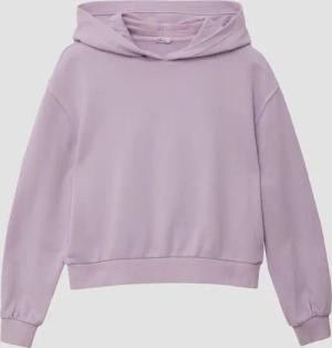 Cropped Oversized Sweatshirt mit Rückenprint und Wascheffekt