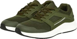 Crosshatch - "Holywell" Sneaker für Herren, Flyknit (Oliv/Weiß)