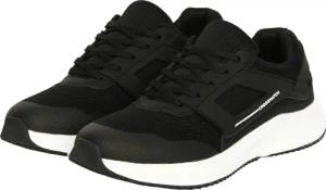 Crosshatch - "Holywell" Sneaker für Herren, Flyknit (Schwarz/Weiß)