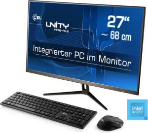 CSL Unity F27-ALS N200 Windows 11 All-in-One PC (27 Zoll, Intel N200, Intel UHD Graphics, 1× HDMI 2.0, 32 GB RAM, 1000 GB SSD, passiver CPU-Kühler)