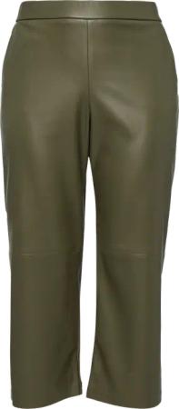 Culotte aus Lederimitat mit Nahtdetails