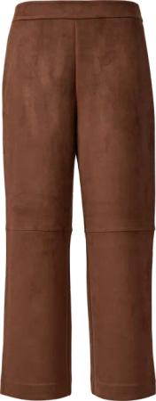 Culotte in Veloursleder-Optik