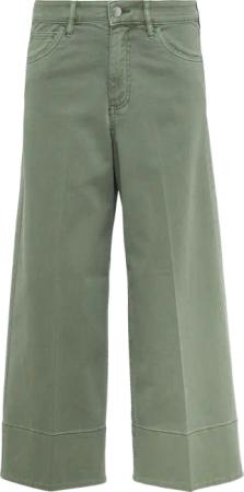 Culotte-Jeans / Regular Fit / High Rise / Wide Leg / Bügelfalten