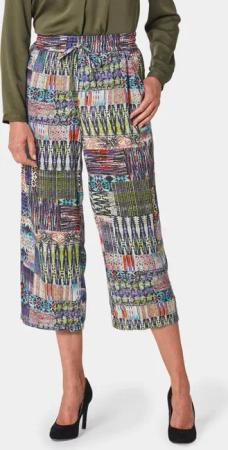 Culotte VERA aus reiner Viskose - bunt / gemustert - Gr. 23 von Goldner Fashion