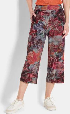 Culotte VERA aus Viskose-Jersey - bunt / gemustert - Gr. 23 von Goldner Fashion