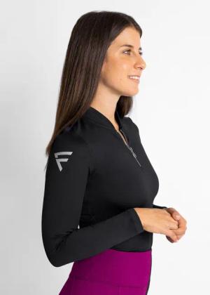 Cypress Damen Langarm Golfpolo – Atmungsaktiv und elastisch