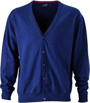 Daiber Cardigan JN 661 Herren V-Neck Cardigan Leichte Strickqualität