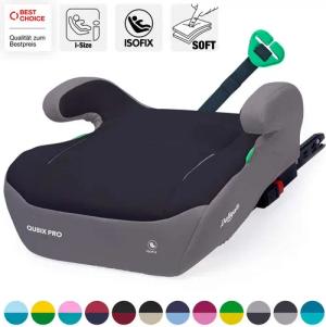 Daliya® Kindersitzerhöhung QUBIX PRO ISOFIX Kindersitz, ab: ab 6 Jahre oder 125cm Körpergröße, bis: bis 12 Jahre oder 150cm Körpergröße, ab: 125 cm, bis: 150 cm, (Packung, 1-tlg), ISOFIX, I-Size, Gurtfix, ergonomisch, weich, waschbarer Bezug