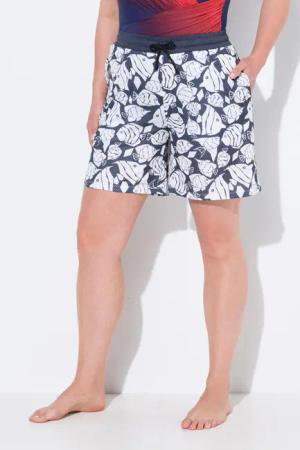 Damen Aktiv-Shorts Mesh Fische weites Bein Elastikbund