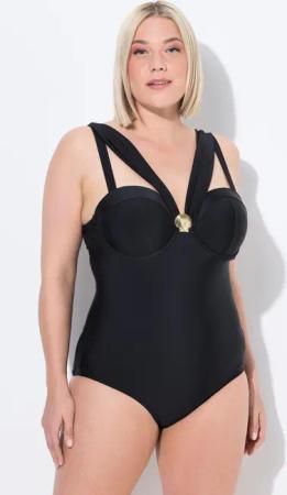 Damen Badeanzug Bügel Softcups Träger verstellbar recycelt