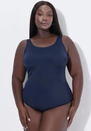 Damen Badeanzug extraweiches Futter seitliche Raffung