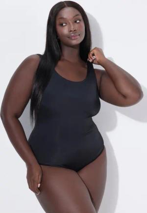 Damen Badeanzug extraweiches Futter seitliche Raffung