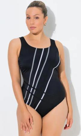 Damen Badeanzug fabige Paspeln ohne Softschalen