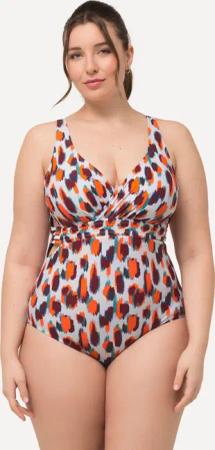 Damen Badeanzug Fleckenmuster herausnehmbare Softcups