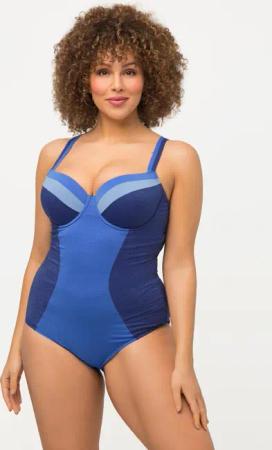 Damen Badeanzug Glitter Softcups Bügel