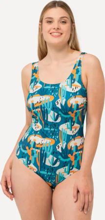 Damen Badeanzug Kakteen ohne Softcups Raffung