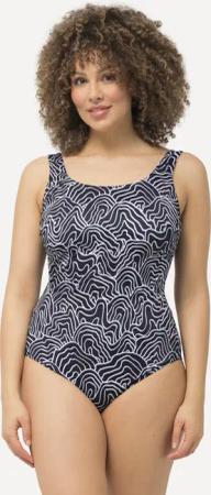 Damen Badeanzug Linien ohne Softcups Unterbrustband