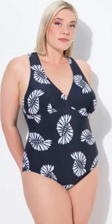 Damen Badeanzug Makramee-Einsatz Softcups recycelt