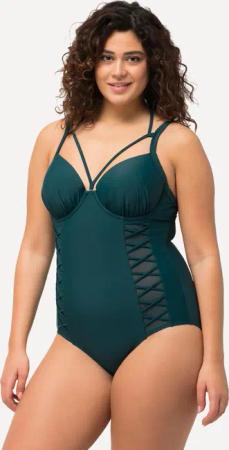 Damen Badeanzug Neckholder Softcups Bügel recycelt