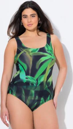 Damen Badeanzug ohne Softcups Rundhalsausschnitt