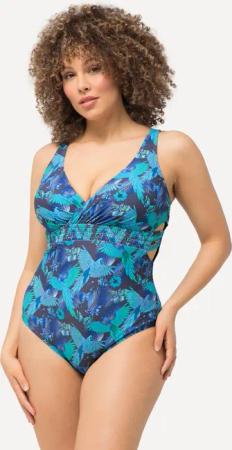 Damen Badeanzug Papageien Softcups recycelt