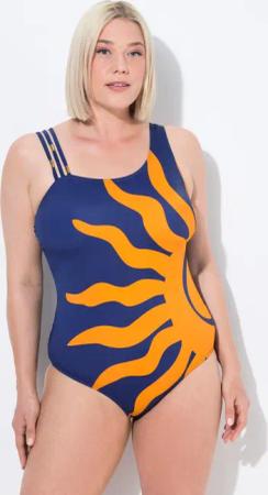 Damen Badeanzug Sonne Softcups Zierringe recycelt