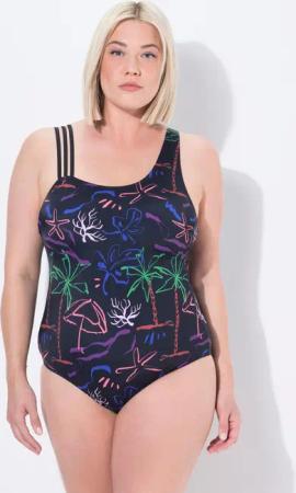 Damen Badeanzug Stranddruck Softcups recycelt