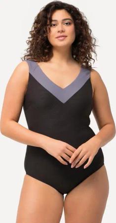 Damen Badeanzug Struktur Softcups gekreuzte Rückenträger