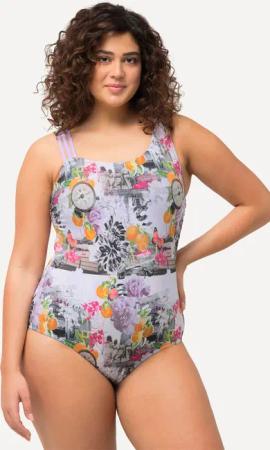 Damen Badeanzug Uhren Softcups geteilter Träger