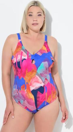 Damen Badeanzug Zierknoten Softcups recycelt