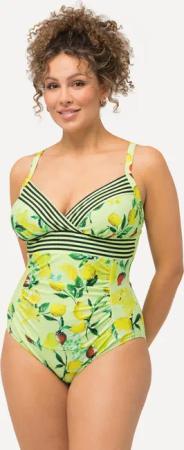 Damen Badeanzug Zitronen Softcups Träger verstellbar recycelt