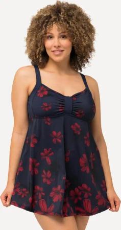 Damen Badekleid Blüten Softcups Träger verstellbar