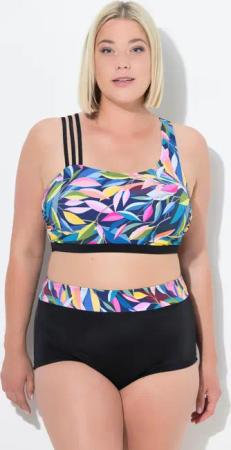 Damen Bikini Blätter Softcups 3er-Träger recycelt