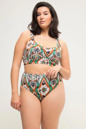 Damen Bikini-Slip HighWaist Alloverprint Shaping