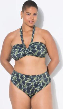 Damen Bikini-Slip HighWaist Camouflage Shaping