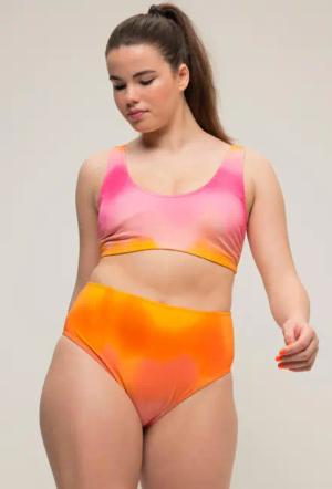 Damen Bikini-Slip HighWaist Farbverlauf Shaping