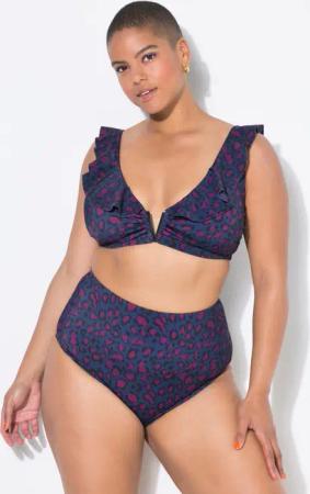 Damen Bikini-Slip HighWaist Leo Shaping