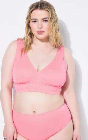 Damen Bikini-Top Softcups Glitter Shaping