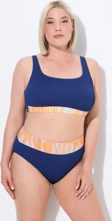 Damen Bikini Wellen Softcups Träger verstellbar High Waist