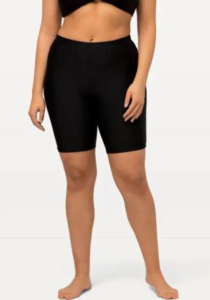 Damen bis 64 Badeshorts Schwimm-Radler Badehose mit Rundum-Gummibund