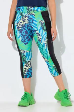 Damen Capri-Leggings Animalmuster Elastikbund recycelt
