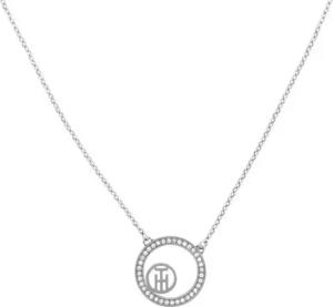 Damen Edelstahlkette Vine Circle Family mit Glassteinen