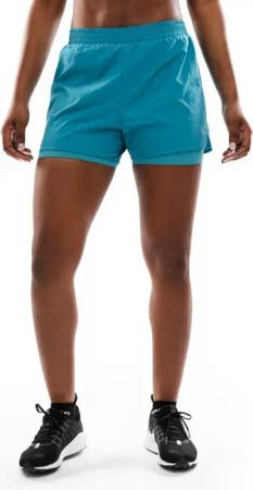 Damen Fitness 2in1-trainingsshorts Gili Blau