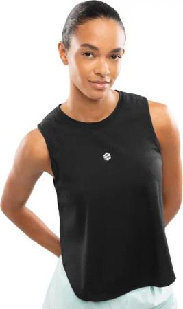 Damen Fitness Ärmelloses laufshirt Seine Black Schwarz
