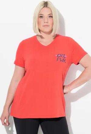 Damen Funktions-Shirt Cut-Outs V-Ausschnitt Halbarm recycelt