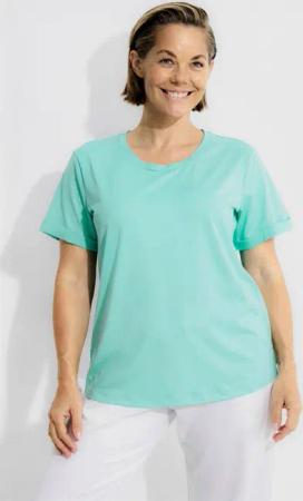 Damen Funktions-Shirt LSF 50+ Rundhals Halbarm recycelt