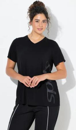 Damen Funktions-Shirt V-Ausschnitt Halbarm antibakteriell