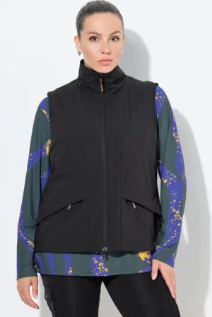 Damen Funktions-Steppweste wasserdicht Reflektor Stehkragen